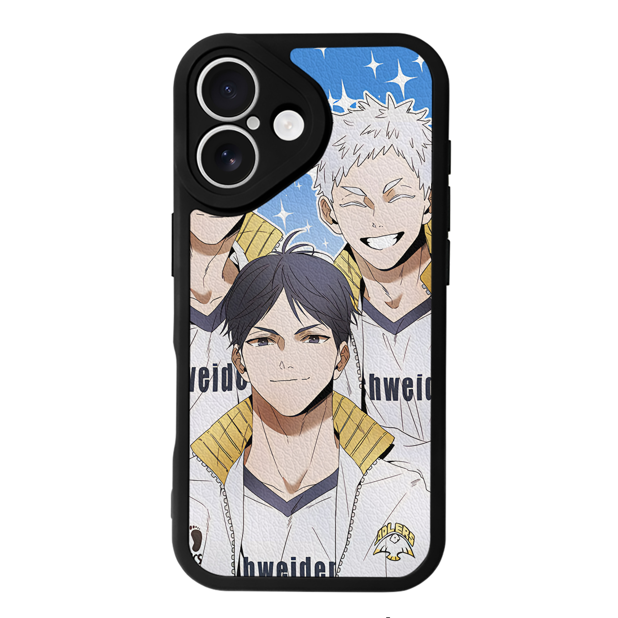 （画像用） ハイキュー!! Haikyu!! 【iPhone 16シリーズ対応】シリコンスマホケース（レザー調） 材質：シリコン